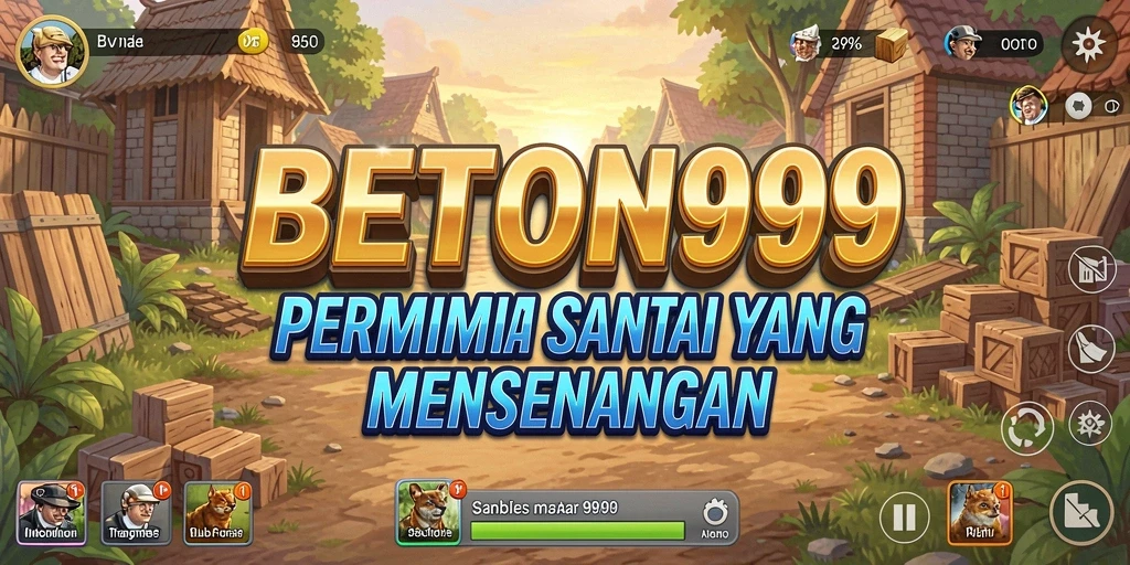 Tampilan gameplay BETON999 yang penuh warna dan menarik.