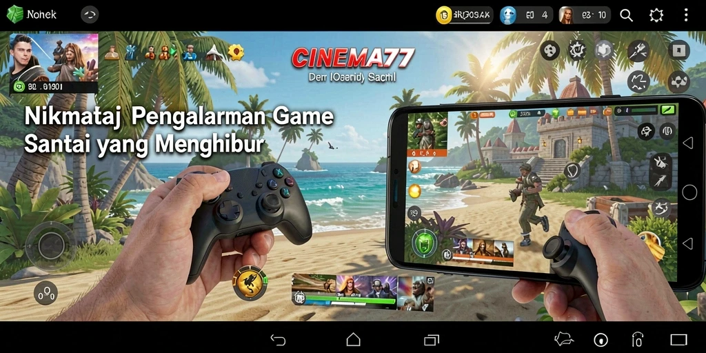 Tampilan gameplay seru dan menghibur dari CINEMA77.