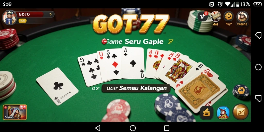 Screenshot GOTO77 menampilkan pemain yang asyik bermain Gaple.