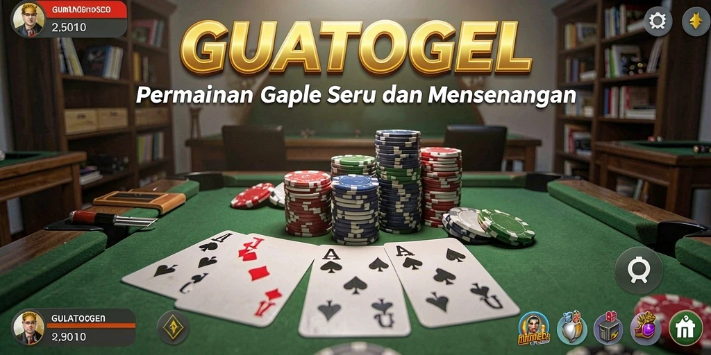 Screenshot GUATOGEL menunjukkan pengalaman seru bermain Gaple.