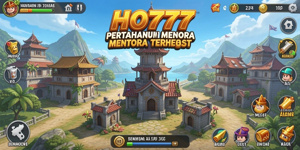 Tampilan gameplay HO777 yang menarik dalam pertarungan Tower Defense.