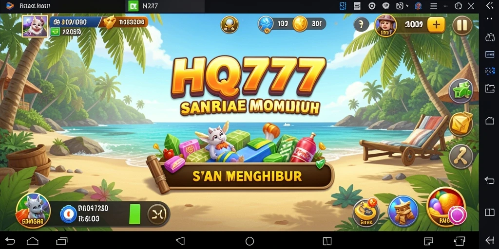 Screenshot gameplay HQ777 yang menampilkan aksi menyenangkan dan santai.
