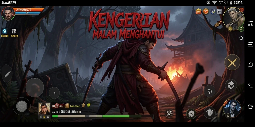 Gameplay menegangkan dalam kegelapan penuh teror.