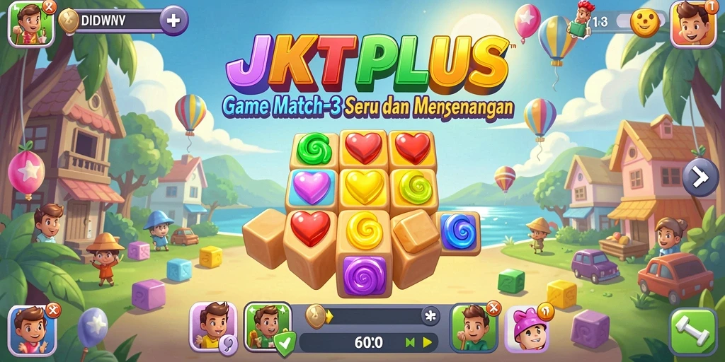 Gameplay seru dan penuh warna di JKTPLUS.