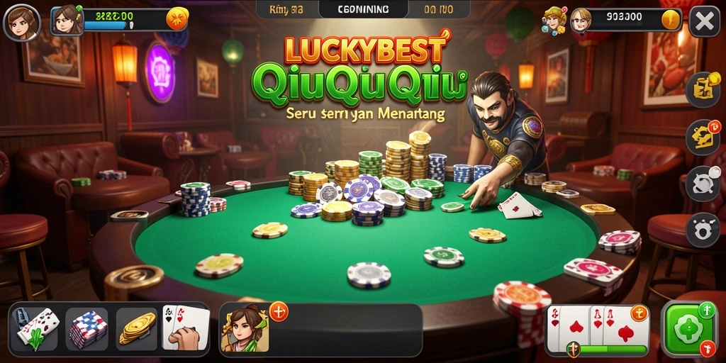 Gameplay QiuQiu yang mengasyikkan dan kompetitif.
