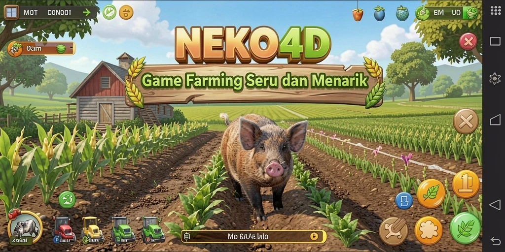 Gambaran menarik gameplay NEKO4D dengan aktivitas bertani.