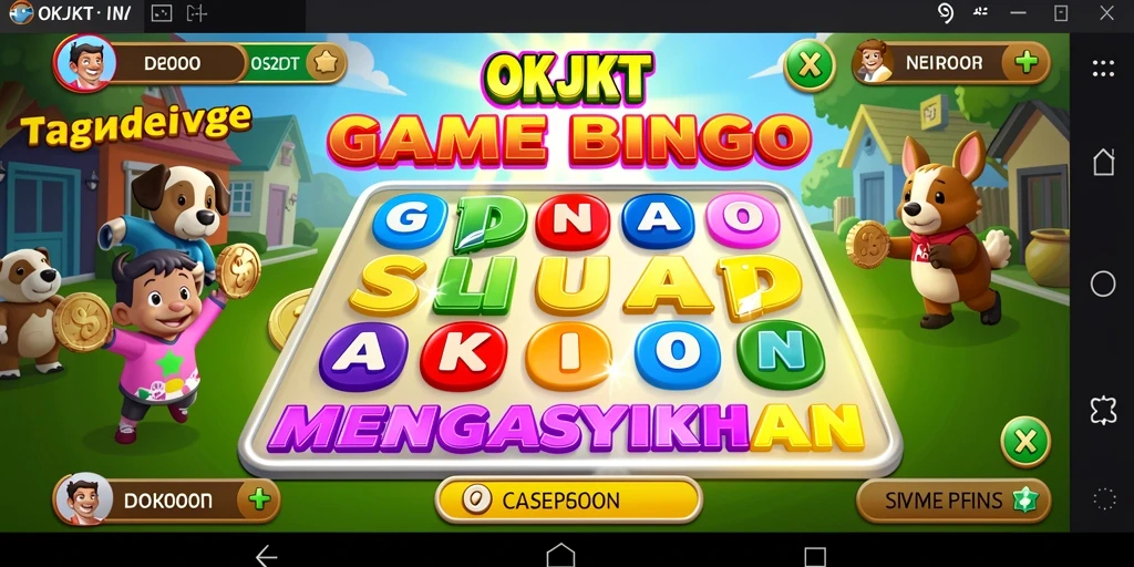Tampilan gameplay Bingo yang seru dan interaktif di OKJKT.