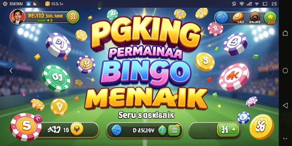 Tangkapan layar gameplay PGKING yang menunjukkan suasana permainan Bingo yang seru.