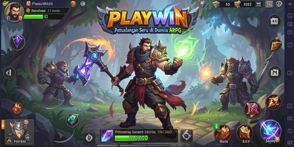 Tangkapan layar utama dari gameplay seru dalam ARPG PLAYWIN.