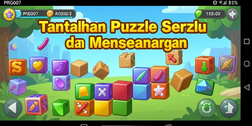 Tampilan menangkap momen gameplay seru dalam puzzle PRG007.