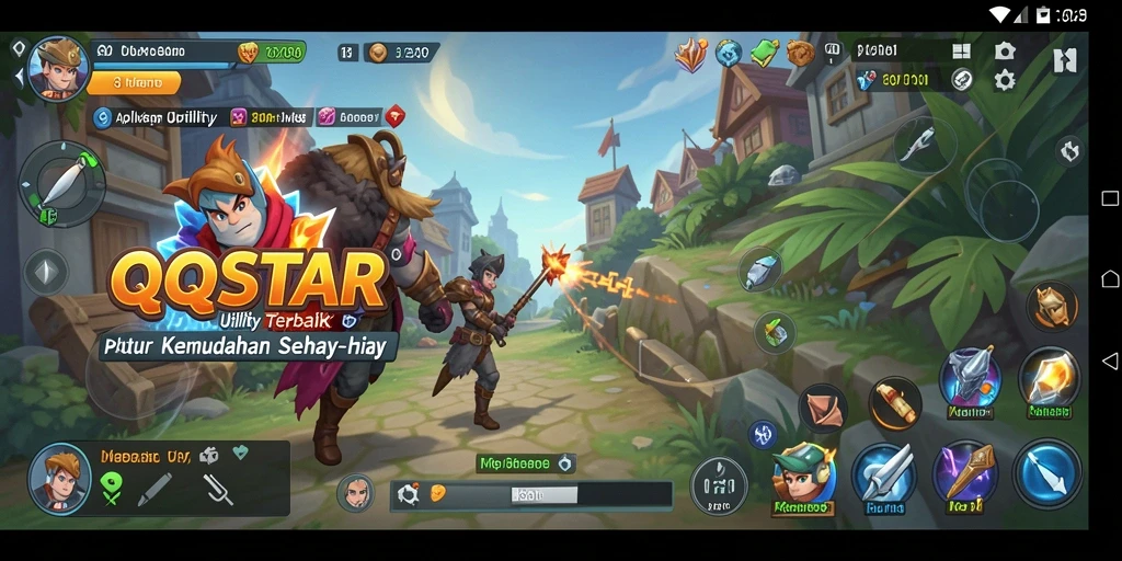 Tampilan antarmuka QQSTAR yang intuitif dan menarik.