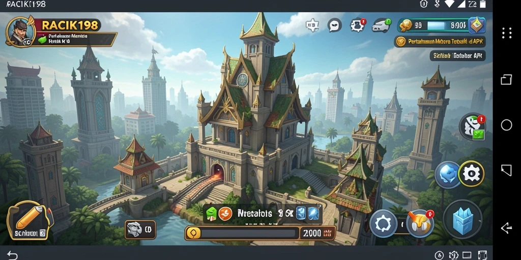 Tampilan Gameplay Seru Tower Defense di RACIK198.