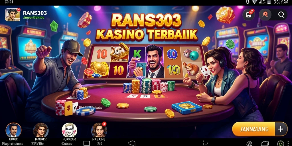 Screenshot RANS303 menampilkan keseruan permainan Kasino yang interaktif.
