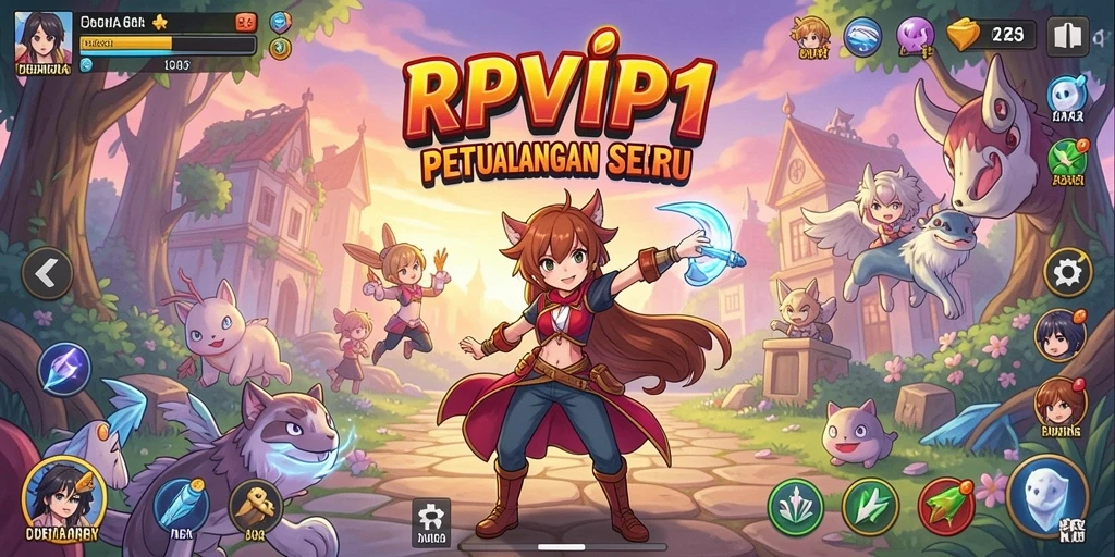 Tampilan gameplay memukau dari RPVIP1 di dunia anime.