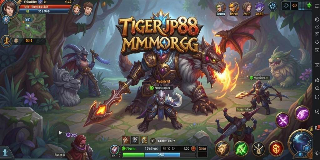Tampilan gameplay yang mendebarkan di TIGERJP88.