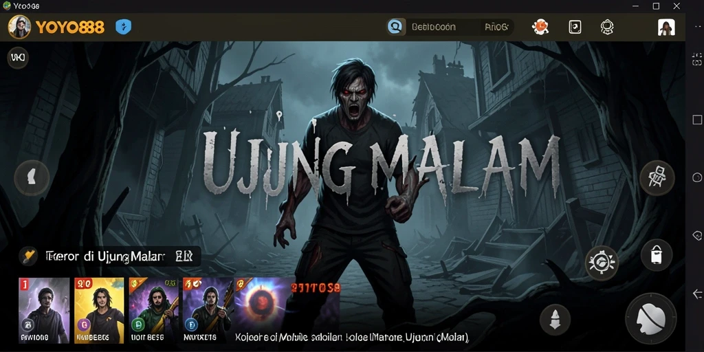 Tampilan gameplay menakutkan dari YOYO88 yang mencekam.