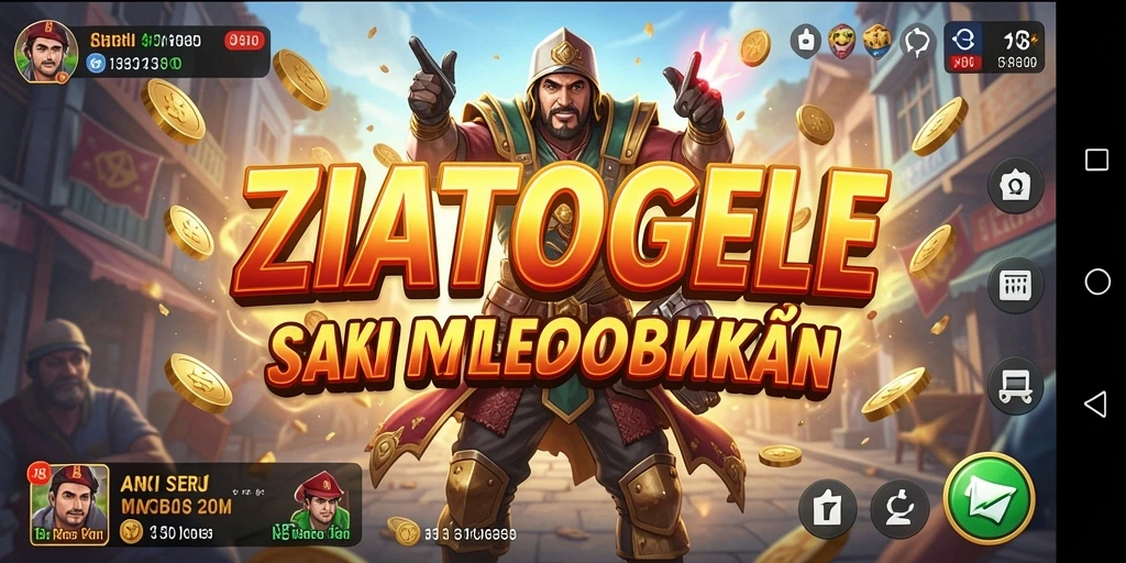 Gameplay ZIATOGEL yang seru dan mendebarkan.